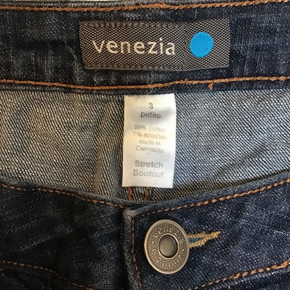 🔵Size 3 Petite Right Fit Stretch Bootcut-Medium - Picture 1 of 16